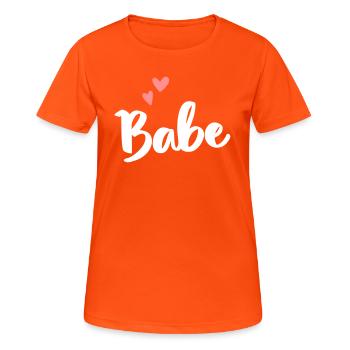 Bebe - T-shirt respirant Femme - orange néon - Devant - AI Model Female 172 dark (172cm)