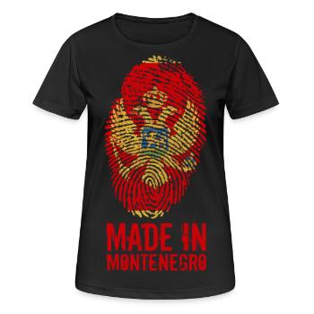 Made in Montenegro / Made in Montenegro - Women's Breathable T-Shirt - black - Front - AI Model Female 172 light (172cm)