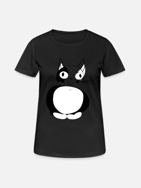Cat - cat - Women's Breathable T-Shirt - black