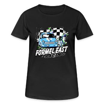 Formel East Racing - Frauen T-Shirt atmungsaktiv - Schwarz - Vorne - AI Model Female 172 light (172cm)