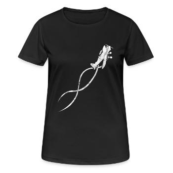 Avion avion cadeau avion artificiel pilote - T-shirt respirant Femme - noir - Devant - AI Model Female 172 light (172cm)