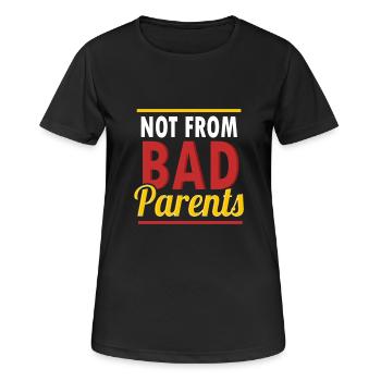 Pas de mauvais parents - T-shirt respirant Femme - noir - Devant - AI Model Female 172 light (172cm)