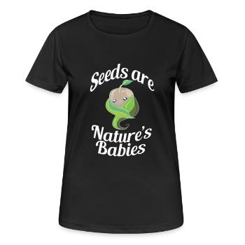 Natur Erde Klima Bäume Leben Baum Mutter Erde lebe - Frauen T-Shirt atmungsaktiv - Schwarz - Vorne - AI Model Female 172 light (172cm)