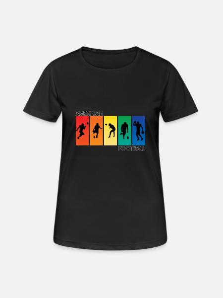 American football - Women's Breathable T-Shirt - black