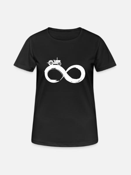 Tracteur Agriculture Farmer Nature Field Tracker - T-shirt respirant Femme - noir
