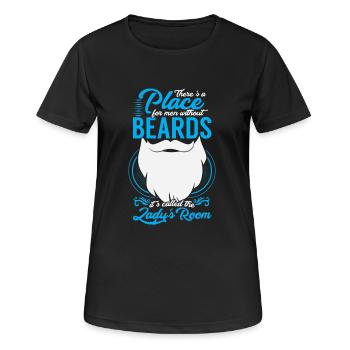 Men Without Beards - Women's Breathable T-Shirt - black - Front - AI Model Female 172 light (172cm)