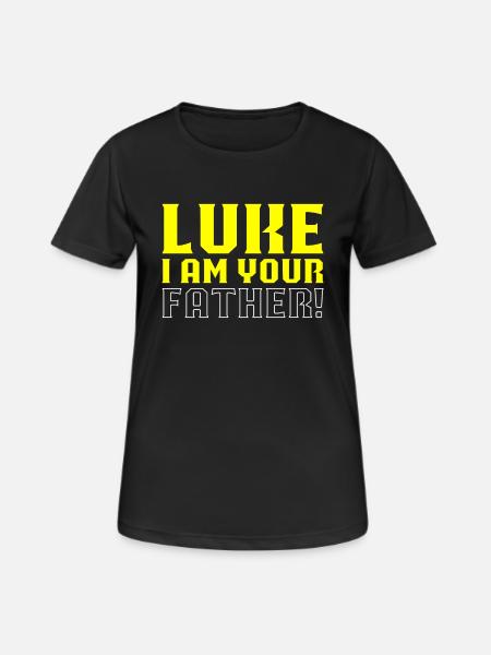 Luke ich bin dein Vater - Frauen T-Shirt atmungsaktiv - Schwarz
