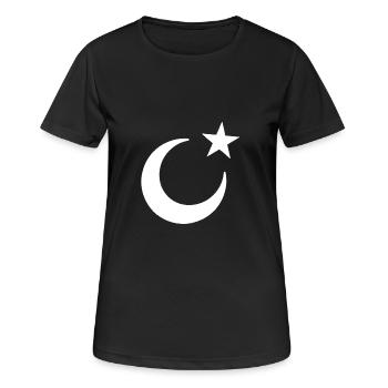 Türkei - Frauen T-Shirt atmungsaktiv - Schwarz - Vorne - AI Model Female 172 light (172cm)