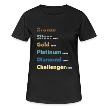 Ranking Elo Platinum - Women's Breathable T-Shirt - black - Front - AI Model Female 172 light (172cm)