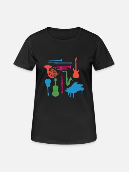 Musical Instruments - Women's Breathable T-Shirt - black