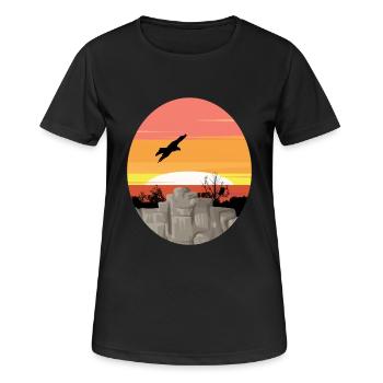 Feel nature - Feel the Nature - Women's Breathable T-Shirt - black - Front - AI Model Female 172 light (172cm)