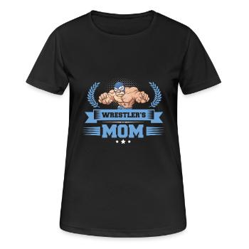 Wrestler's Mom - Women's Breathable T-Shirt - black - Front - AI Model Female 172 light (172cm)