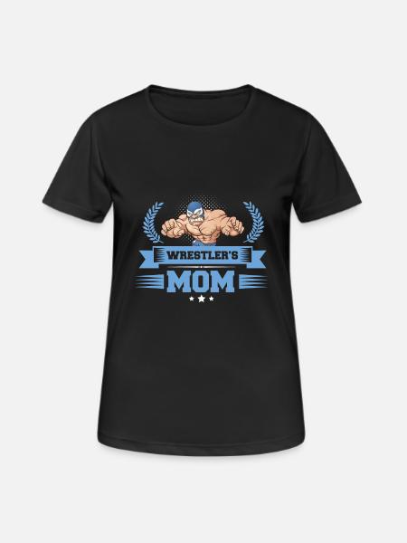 Wrestler's Mom - Women's Breathable T-Shirt - black