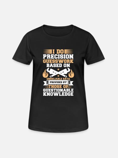 Pipefitters precision - Women's Breathable T-Shirt - black