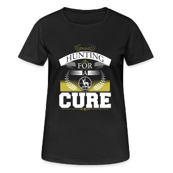 Chasse à la guérison - T-shirt respirant Femme - noir - Devant - AI Model Female 172 light (172cm)