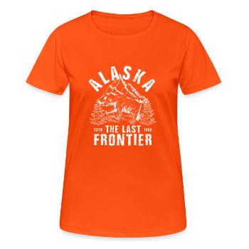 Alaska - T-shirt respirant Femme - orange néon - Devant - AI Model Female 172 dark (172cm)