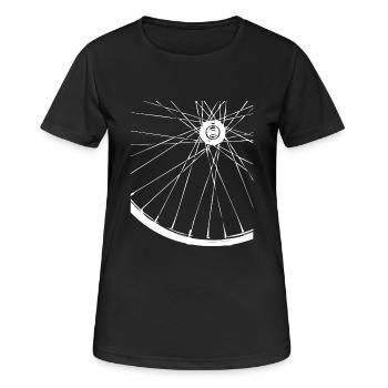 Rennrad Geschenk Rennradfahrer shirt Radrennen - Frauen T-Shirt atmungsaktiv - Schwarz - Vorne - AI Model Female 172 light (172cm)