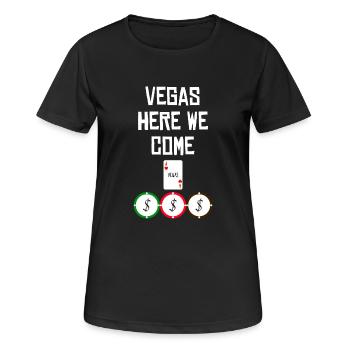 LAS VEGAS - T-shirt respirant Femme - noir - Devant - AI Model Female 172 light (172cm)