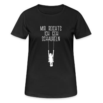 Je suis satisfait. Je vais cadeau de chemise à bascule - T-shirt respirant Femme - noir - Devant - AI Model Female 172 light (172cm)