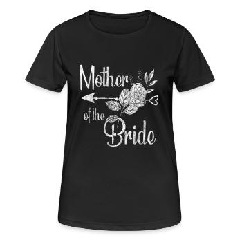 Mère de la mariée cadeau mère de la mariée - T-shirt respirant Femme - noir - Devant - AI Model Female 172 light (172cm)