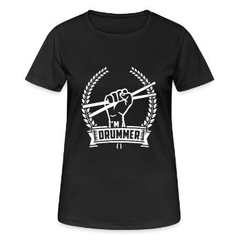 Gift drummer drummer drummer - Women's Breathable T-Shirt - black - Front - AI Model Female 172 light (172cm)