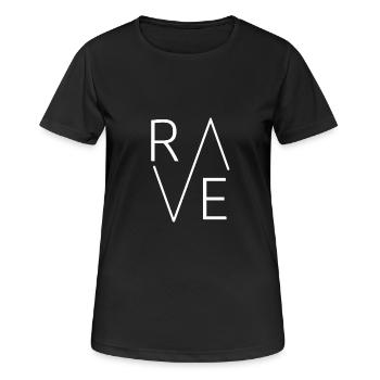 rave - Women's Breathable T-Shirt - black - Front - AI Model Female 172 light (172cm)