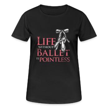 ballet - T-shirt respirant Femme - noir - Devant - AI Model Female 172 light (172cm)