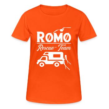 Roman Rescue Team - Women's Breathable T-Shirt - neon orange - Front - AI Model Female 172 dark (172cm)