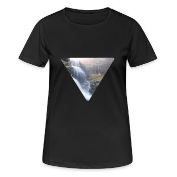 nature - T-shirt respirant Femme - noir - Devant - AI Model Female 172 light (172cm)
