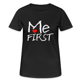 self-love - Women's Breathable T-Shirt - black - Front - AI Model Female 172 light (172cm)