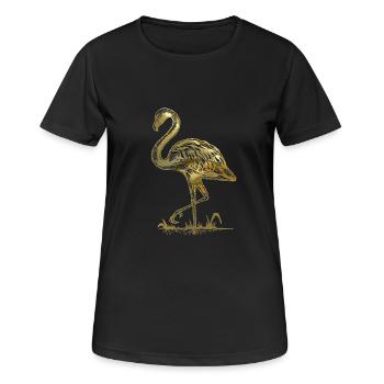 Flamingo - T-shirt respirant Femme - noir - Devant - AI Model Female 172 light (172cm)