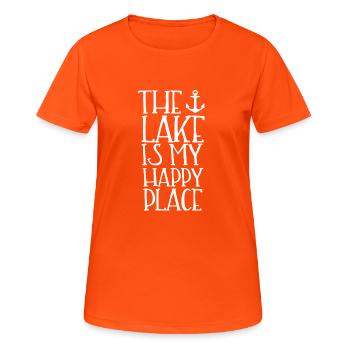 boat - Women's Breathable T-Shirt - neon orange - Front - AI Model Female 172 dark (172cm)