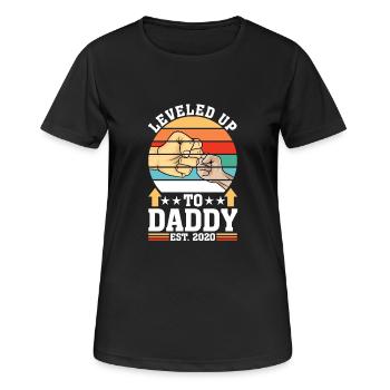 Passé au niveau de Daddy 2020 Dad Dad Gift Gamer - T-shirt respirant Femme - noir - Devant - AI Model Female 172 light (172cm)