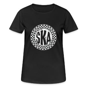 Musique Ska - T-shirt respirant Femme - noir - Devant - AI Model Female 172 light (172cm)
