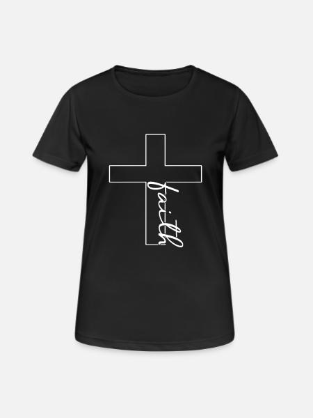 Faith - Women's Breathable T-Shirt - black