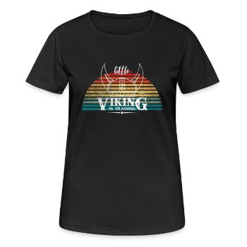 T-shirt bébé enfant Little Viking In Training - T-shirt respirant Femme - noir - Devant - AI Model Female 172 light (172cm)