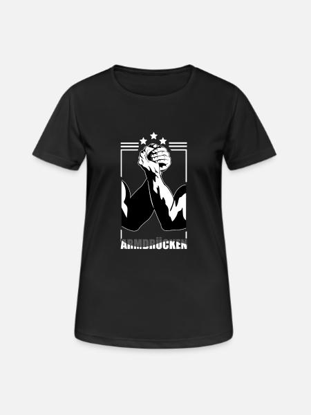 Arm wrestling table - arm wrestling - Women's Breathable T-Shirt - black