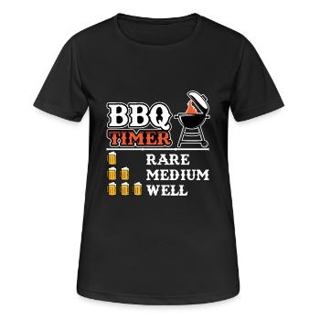 Grillen Grillen Timer Grillen Geschenk - Frauen T-Shirt atmungsaktiv - Schwarz - Vorne - AI Model Female 172 light (172cm)