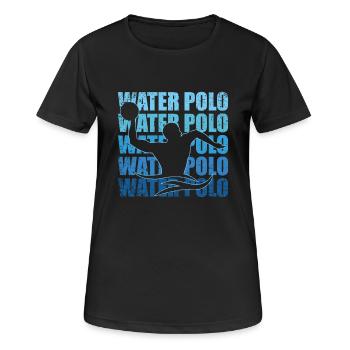 Water polo - Women's Breathable T-Shirt - black - Front - AI Model Female 172 light (172cm)