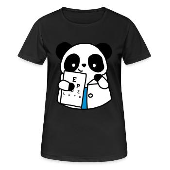Ophthalmologist Optical Panda - Women's Breathable T-Shirt - black - Front - AI Model Female 172 light (172cm)