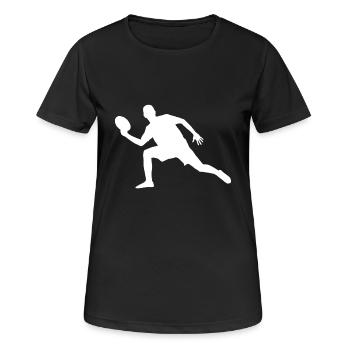 Frisbee Ultimate Frisbee Disc Golf - T-shirt respirant Femme - noir - Devant - AI Model Female 172 light (172cm)
