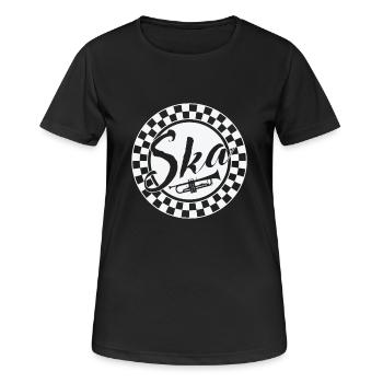 Ska Musik Trompete Swing Jazz Musikstil - Frauen T-Shirt atmungsaktiv - Schwarz - Vorne - AI Model Female 172 light (172cm)
