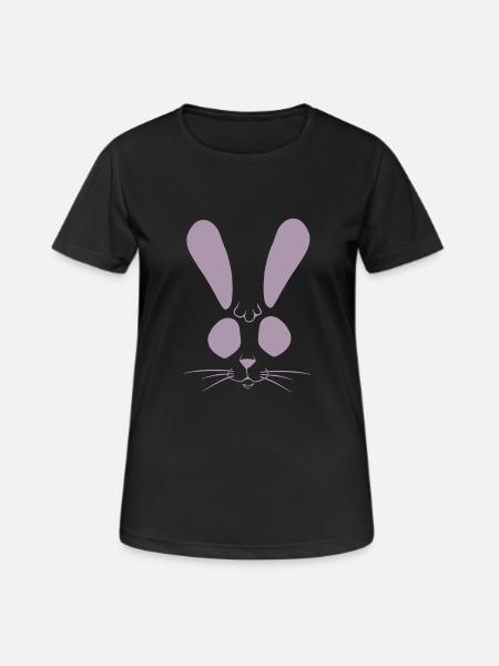 lapin lapin lapin de pâques - T-shirt respirant Femme - noir