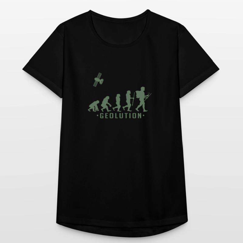 Geocaching evolution Shirt Geolution Frauen T-Shirt atmungsaktiv