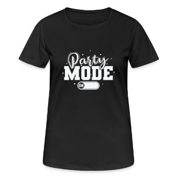 Mode Party sur Party Dance Music Friends - T-shirt respirant Femme - noir - Devant - AI Model Female 172 light (172cm)