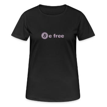 Digital Gold is Free - Women's Breathable T-Shirt - black - Front - AI Model Female 172 light (172cm)