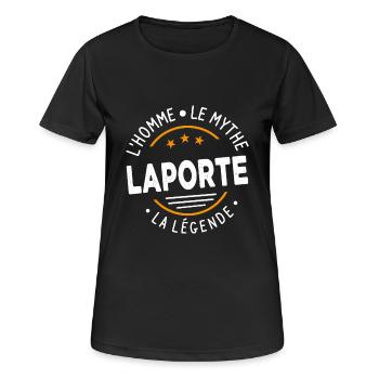 Laporte The Man The Myth The Legend - Women's Breathable T-Shirt - black - Front - AI Model Female 172 light (172cm)