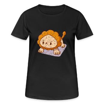 Lion Push-ups Kawaii Strenuous Strong - Women's Breathable T-Shirt - black - Front - AI Model Female 172 light (172cm)