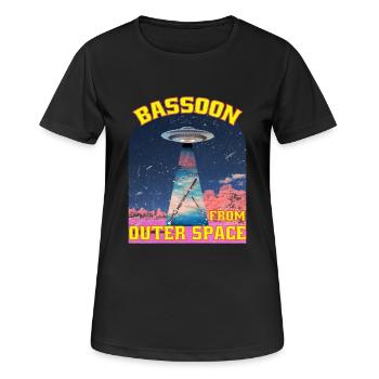 Bassoon from outer space. Bassoon from outer space. - Women's Breathable T-Shirt - black - Front - AI Model Female 172 light (172cm)