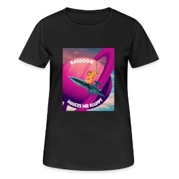 Bassoon makes me happy - Women's Breathable T-Shirt - black - Front - AI Model Female 172 light (172cm)